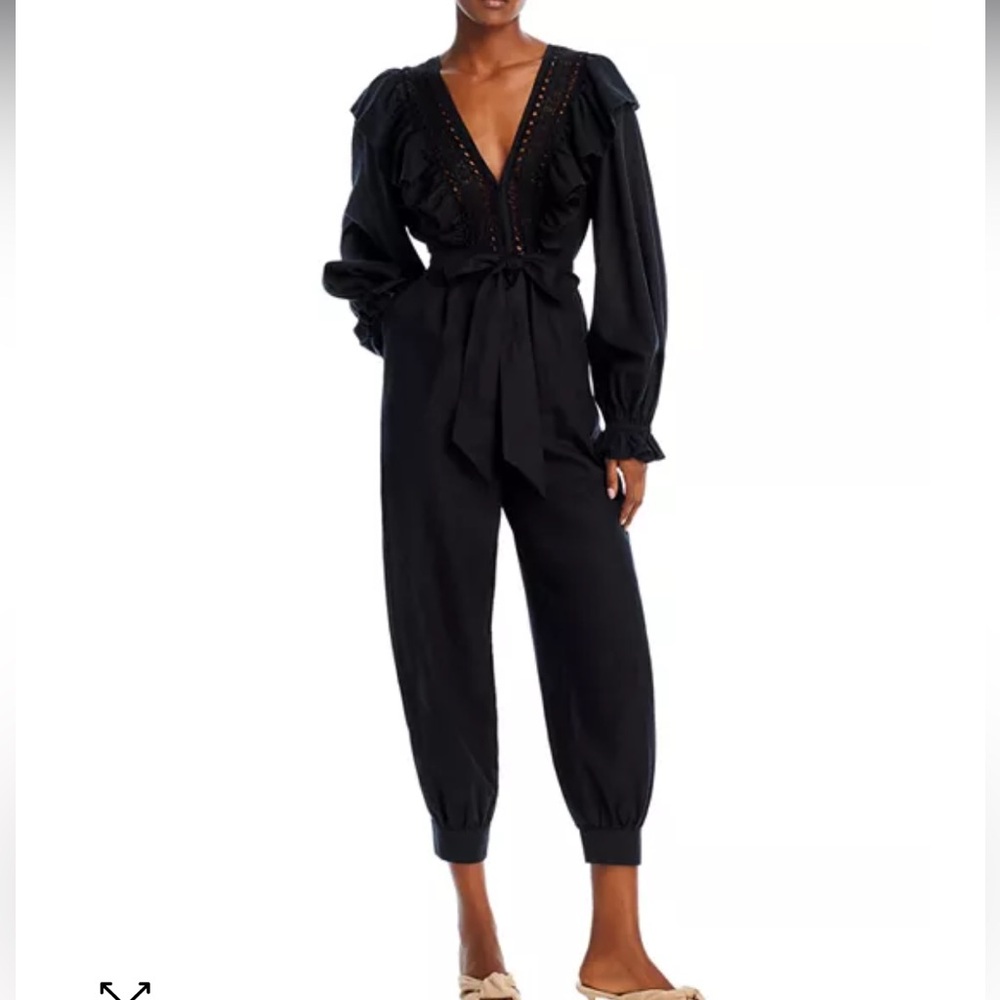 Farm Rio Lace Ruffle Jumpsuit - Picture 3 of 14